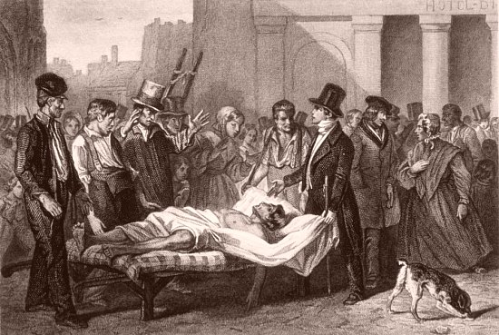Le choléra à Paris. Avril 1832