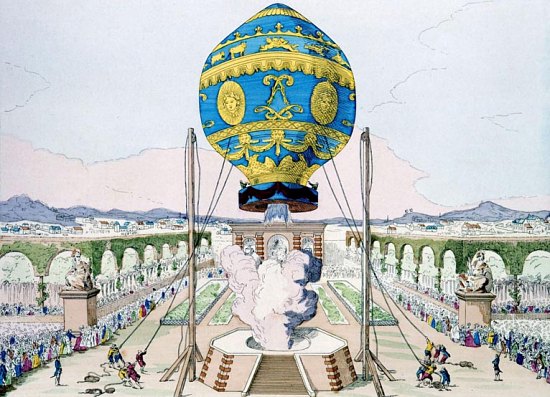 19 octobre 1783 : premier vol humain en ballon captif