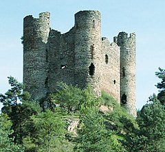 Ch�teau d'Alleuze (Cantal), pris par le chef d'une Grande Compagnie au XVe si�cle
