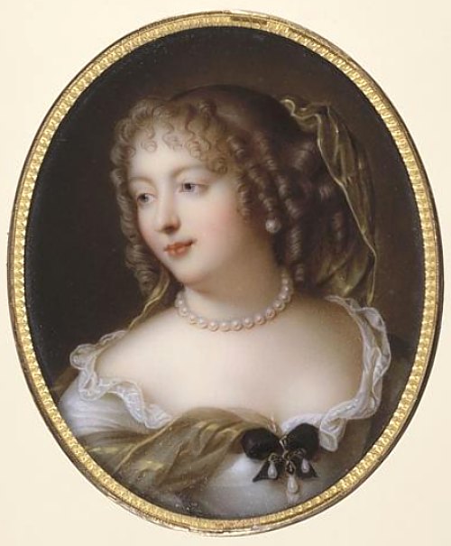 Marie Rabutin-Chantal, marquise de Sévigné, par le peintre sur porcelaine Marie-Victoire Jaquotot