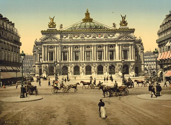 Façade du Palais Garnier dans les années 1890