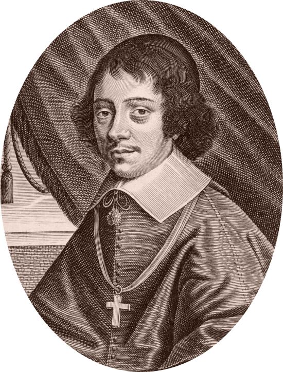 Paul de Gondi, cardinal de Retz. Gravure du temps